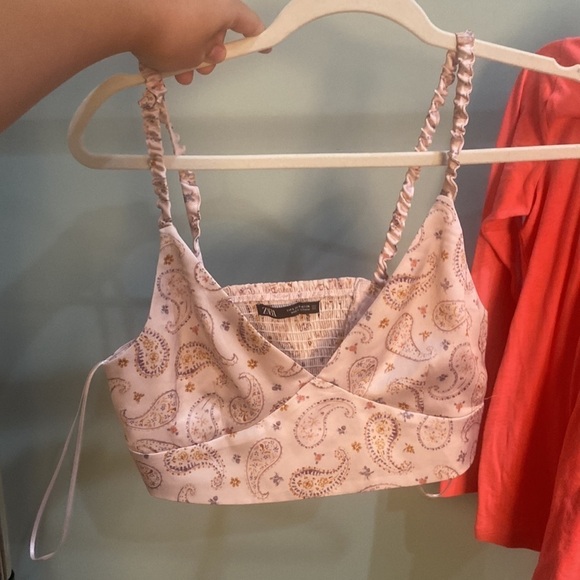 NWOT Zara paisley effect crop top‎ - Picture 11 of 12